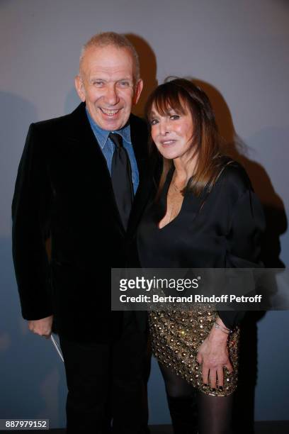 Stylist Jean-Paul Gaultier and Babeth Djian attend the Annual Charity Dinner hosted by the AEM Association Children of the World for Rwanda at...