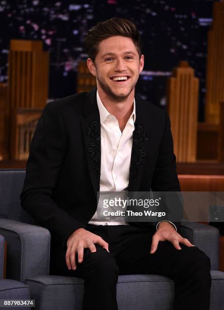 Niall Horan Visits "The Tonight Show Starring Jimmy Fallon" on December 7, 2017 in New York City.