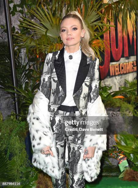 Becca Dudley attends the UK Premiere of "Jumanji: Welcome To The Jungle" at Vue West End on December 7, 2017 in London, England.