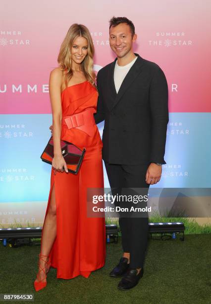 Jennifer Hawkins and Ian Thorpe attend the Summer & The Star Official Launch at The Star on December 8, 2017 in Sydney, Australia.