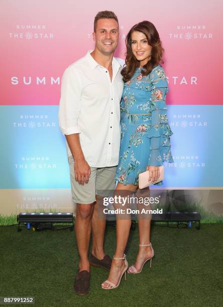 Beau Ryan and Erin Holland attend the Summer & The Star Official Launch at The Star on December 8, 2017 in Sydney, Australia.