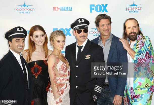 Amir Talai, Olivia Macklin, Kim Matula, Dylan McDermott, Steven Levitan and Peter Stormare arrive to the Los Angeles premiere of Fox's "LA To Vegas"...