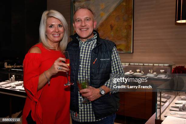 Lisa and Adam Duray attend a JDRF event at David Yurman Tysons on December 7, 2017 in Mclean, Virginia.