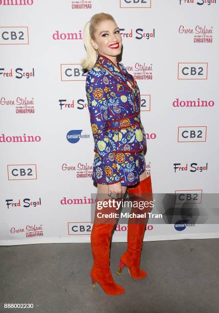 Gwen Stefani attends Domino x Fred Segal and CB2 Pop Up held at Fred Segal on December 7, 2017 in Los Angeles, California.