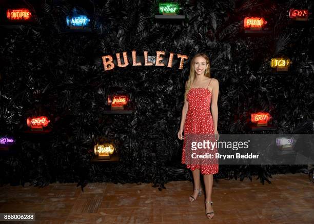 Harley Viera-Newton showcases the Bulleit NEON In A Bottle Collection at the Saatchi Art "A Celebration of Art + Color", celebrating the launch of...