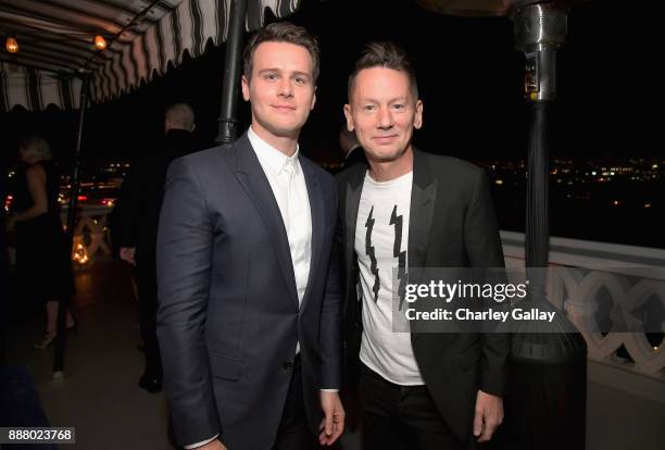 Jonathan Groff and GQ Magazine Editor-in-Chief Jim Nelson attend GQ and Dior Homme private dinner in celebration of The 2017 GQ Men Of The Year Party...