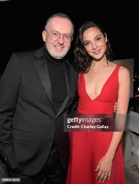 Creative Director Jim Moore and Gal Gadot attend GQ and Dior Homme private dinner in celebration of The 2017 GQ Men Of The Year Party at Chateau...