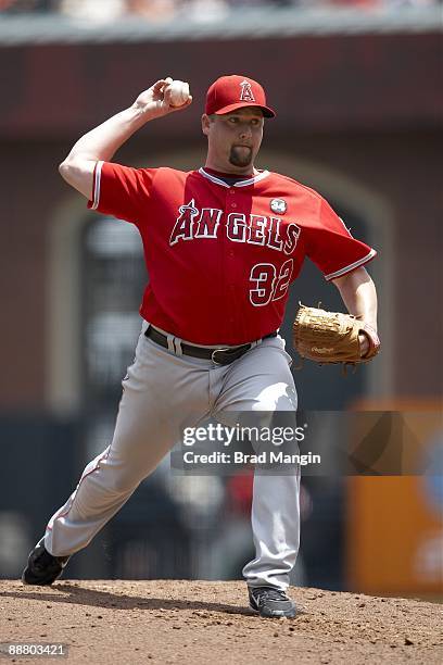 Los Angeles Angels of Anaheim Matt Palmer in action, pitching vs San...  News Photo - Getty Images