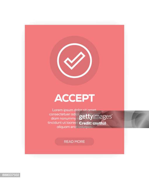 Acceptbutton Check Box 867 Check Mark Infographic High Res Illustrations - Getty Images