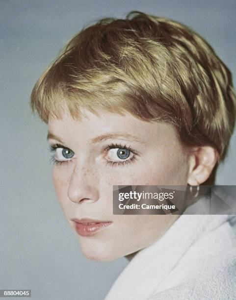 An early portrait of American actress Mia Farrow, ca.1960s.