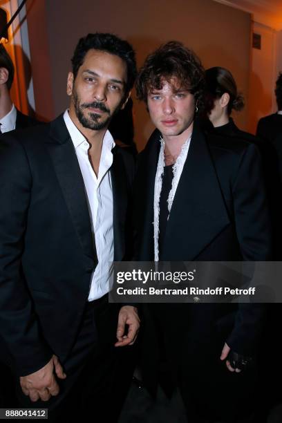 Actors Tomer Sisley and Louka Meliava attend the Annual Charity Dinner hosted by the AEM Association Children of the World for Rwanda at Pavillon...