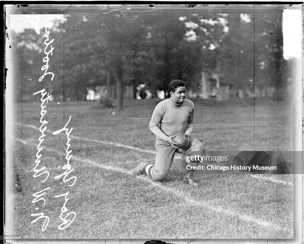 Roy Reeves Football Informal full-length portrait of Northwestern University football ...