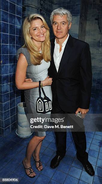 Avery Agnelli and John Frieda attend the Prada Congo Benefit Party raising money for 'The City of Joy', a project on behalf of UNICEF, at The Double...
