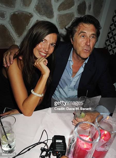 Amanda Sheppard and Bryan Ferry attend the Prada Congo Benefit Party raising money for 'The City of Joy', a project on behalf of UNICEF, at The...