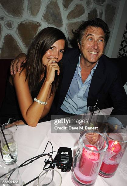 Amanda Sheppard and Bryan Ferry attend the Prada Congo Benefit Party raising money for 'The City of Joy', a project on behalf of UNICEF, at The...