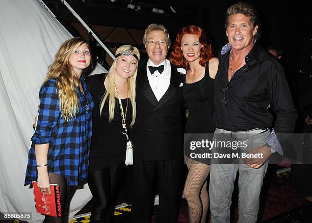 Taylor Ann Hasselhoff, Hayley Amber Hasselhoff, television personality Jerry Springer, actress Leigh Zimmerman and actor David Hasselhoff attend the...