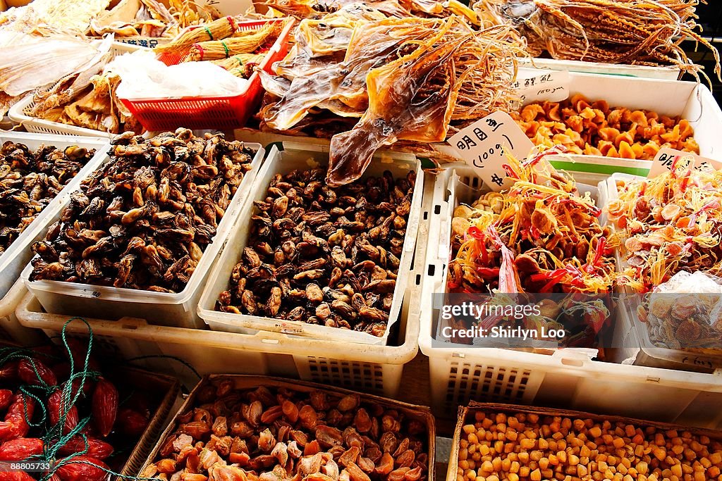 Assortment of Dried Chinese Seafood delicacies