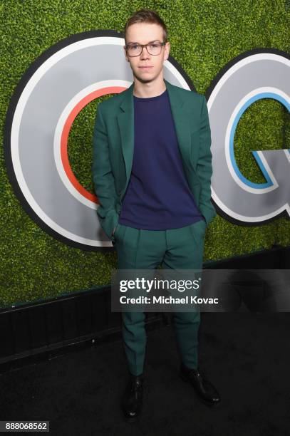 Will Poulter attends the 2017 GQ Men of the Year party at Chateau Marmont on December 7, 2017 in Los Angeles, California.