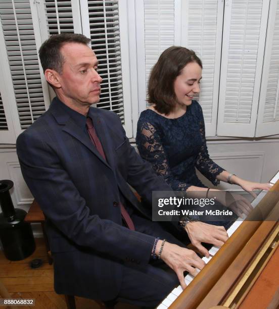 Andrew Lippa and Madeline Smith during the Dramatists Guild Foundation Salon with Playwright Itamar Moses at the Cryer Residence on December 7, 2017...