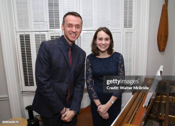Andrew Lippa and Madeline Smith during the Dramatists Guild Foundation Salon with Playwright Itamar Moses at the Cryer Residence on December 7, 2017...