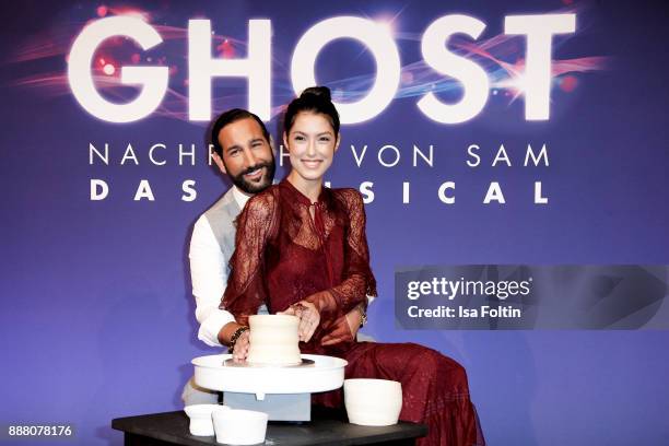 Model Rebecca Mir and her husband dancer Massimo Senato during the premiere of 'Ghost - Das Musical' at Stage Theater on December 7, 2017 in Berlin,...