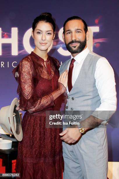 Model Rebecca Mir and her husband dancer Massimo Senato during the premiere of 'Ghost - Das Musical' at Stage Theater on December 7, 2017 in Berlin,...