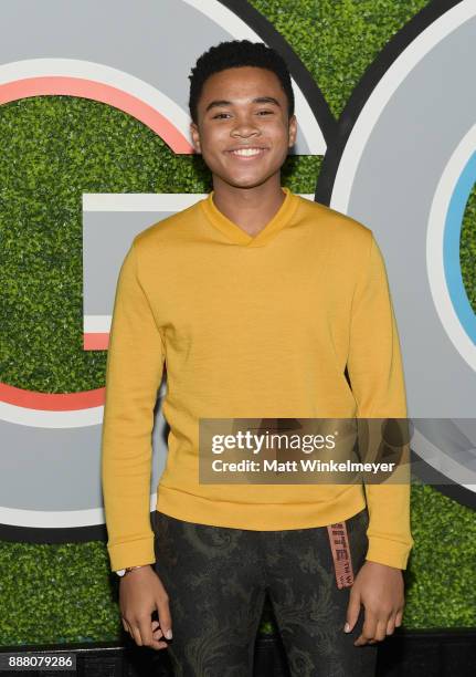Chosen Jacobs attends the 2017 GQ Men of the Year party at Chateau Marmont on December 7, 2017 in Los Angeles, California.