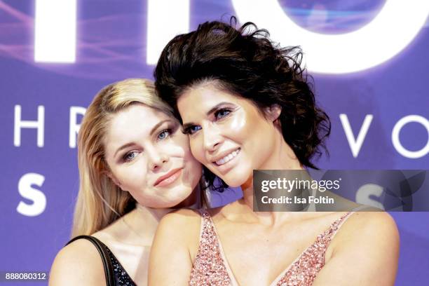 German actress Yvonne Woelke and model Micaela Schaefer during the premiere of 'Ghost - Das Musical' at Stage Theater on December 7, 2017 in Berlin,...