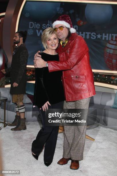 Carmen Nebel and Guildo Horn during the charity christmas gala 'Die schoensten Weinachtshits' on December 7, 2017 in Munich, Germany.