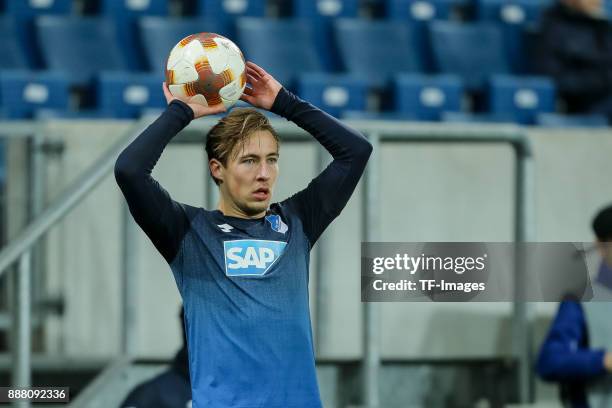 Felix Passlack of Hoffenheim controls the ball during the UEFA Europa League group C match between 1899 Hoffenheim and PFC Ludogorets Razgrad at...