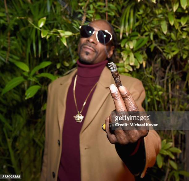 Snoop Dogg attends the 2017 GQ Men of the Year Party at Chateau Marmont on December 7, 2017 in Los Angeles, California.
