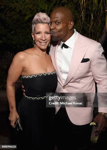 Rebecca King-Crews and Terry Crews attend the 2017 GQ Men of the Year Party at Chateau Marmont on December 7, 2017 in Los Angeles, California.