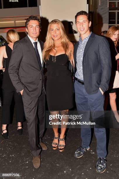 Fabian Basabe, Claudine De Niro and Josh Krens attend the Unveiling of White Square by Richard Meier & Partners at Citigroup Center on December 7,...