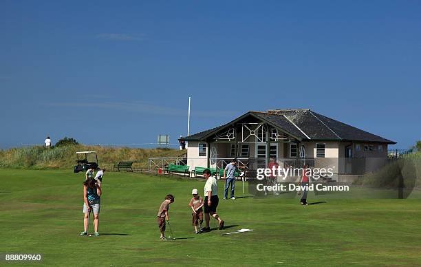 View of the Himalayas putting green beside the 2nd tee on the Old Course on July 2, 2009 in St Andrews, Scotland.