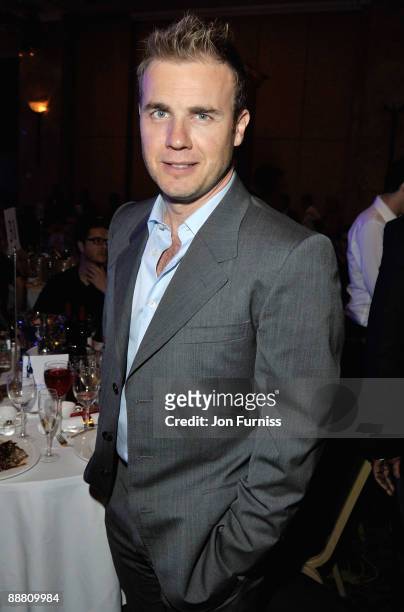 Singer Gary Barlow from Take That attends the O2 Silver Clef Awards 2009 at the London Hilton on July 3, 2009 in London, England.