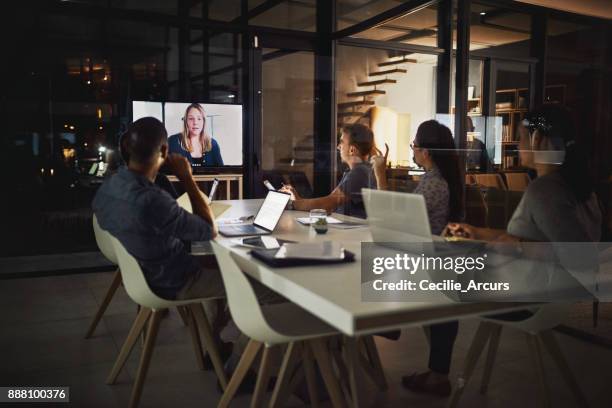 technology has made it possible to have our meetings anywhere - digital efficiency stock pictures, royalty-free photos & images