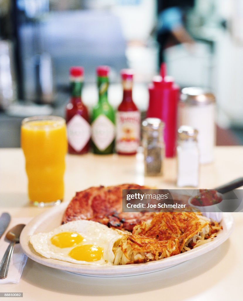 Ham Steak Breakfast High-Res Stock Photo - Getty Images