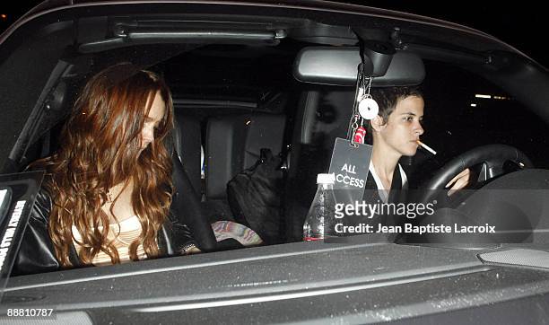 Lindsay Lohan and Samantha Ronson celebrate Lindsay Lohan's birthday in West Hollywood on July 2, 2009 in Los Angeles, California.