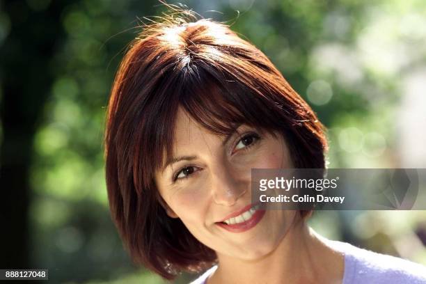 Davina McCall, presenter of 'Big Brother' TV show, presented as new face of Wella hair colour, 30th August 2000.