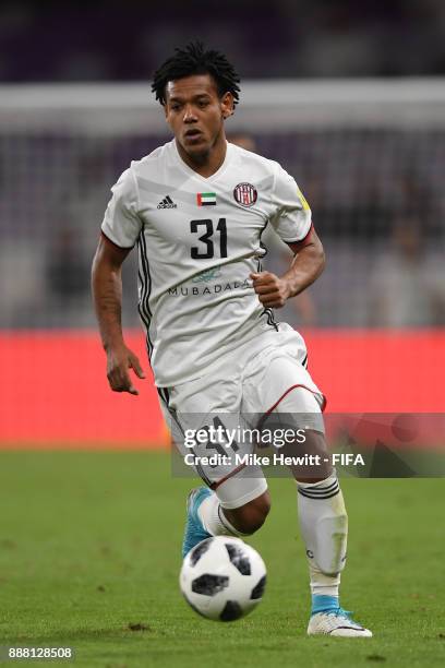 Romarinho of Al Jazira in action during the FIFA Club World Cup UAE 2017 first round match between Al Jazira and Auckland City FC at the Hazza Bin...