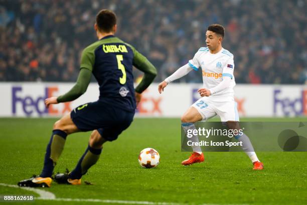 Maxime Lopez of Marseille during the Uefa Europa League match between Olympique de Marseille and Red Bull Salzburg at Stade Velodrome on December 7,...