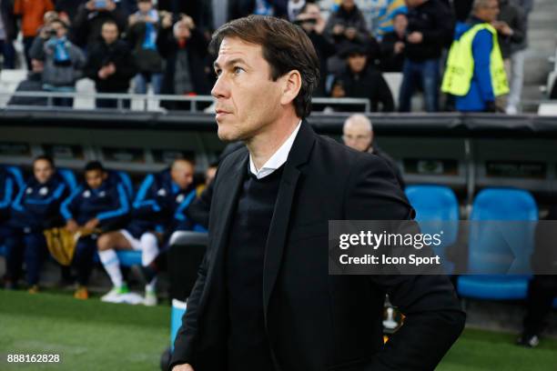 Rudi Garcia coach of Marseille during the Uefa Europa League match between Olympique de Marseille and Red Bull Salzburg at Stade Velodrome on...