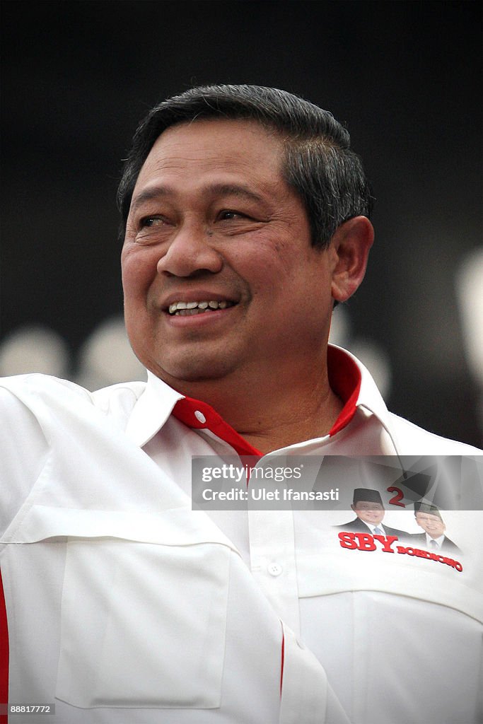 Indonesia's Democratic Party Campaign In Jakarta Ahead Of Election