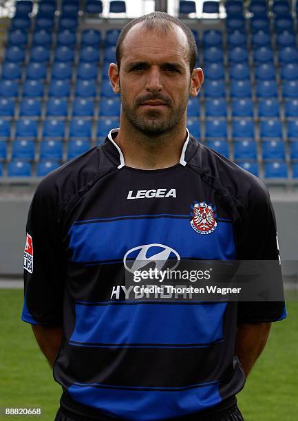 Matias Esteban Cenci poses during the FSV Frankfurt team presentation on July 4, 2009 in Frankfurt am Main, Germany.