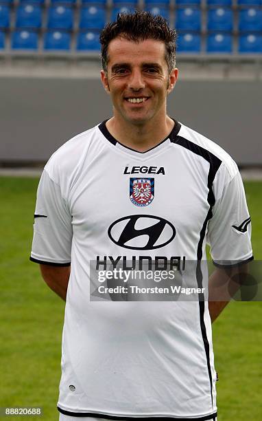 Tomas Oral poses during the FSV Frankfurt team presentation on July 4, 2009 in Frankfurt am Main, Germany.