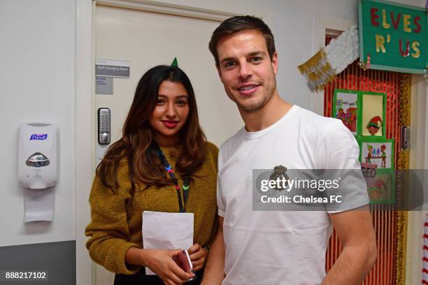 Cesar Azpilicueta of Chelsea at the Hospital on December 7, 2017 in London, England.