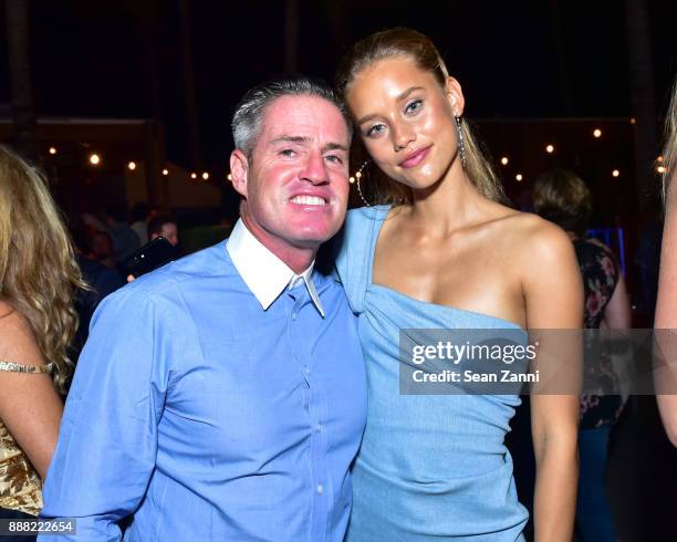 Ben Watts and Chase Carter attend the Sports Illustrated Sneak Peek of its SI Swimsuit Island during Art Basel at The W Hotel South Beach on December...