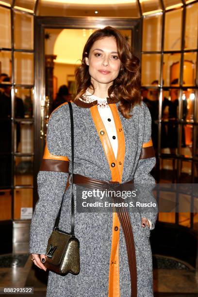 Valeria Bilello attends Christmas Lights At Bvlgari Boutique Rome on December 7, 2017 in Rome, Italy.