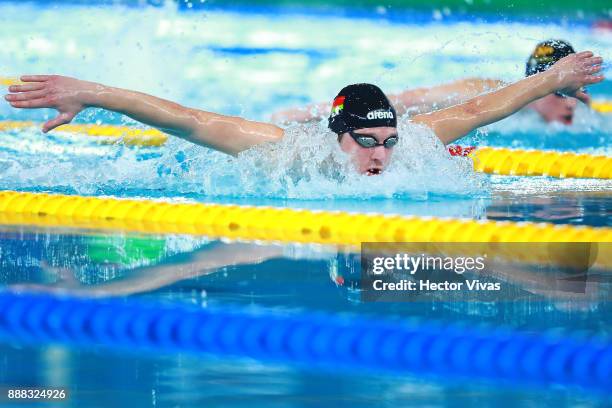 Ihar Boki of Belarus competes in Men's 200 m Individual Medley SM11-13 during day 5 of the Para Swimming World Championship Mexico City 2017 at...