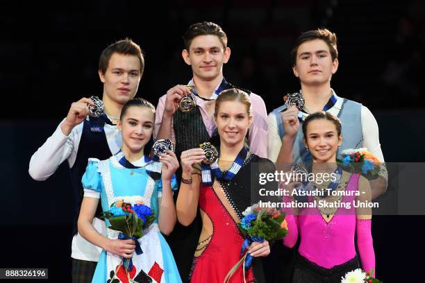 Apollinariia Panfilova and Dmitry Rylov of Russia , Ekaterina Alexandrovskaya and Harley Windsor of Australia and Daria Pavliuchenko and Denis...